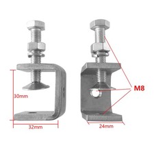 4PCS Metal C Clamps Compact Tigers Clamps Simple Installation for Projects