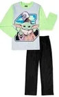 Star Wars Pajama Set Unisex Kids The Child Green Black Size 6/7 Flame Resistant