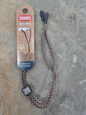 Chums Sunglass Retainer REALTREE CAMO BROWN ( 12121337)  ROPE STYLE SLIP FIT