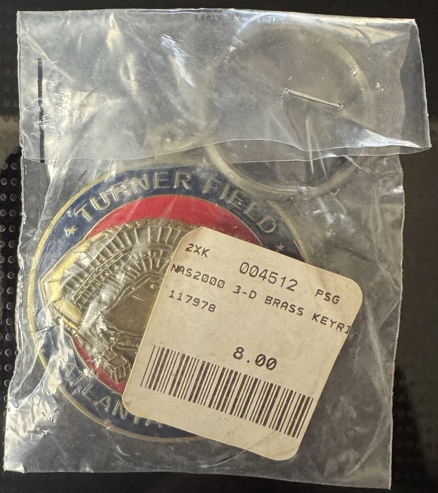 MLB All Star Game Atlanta July 11, 2000 Turner Field Keychain Unopened - Image 2 of 3