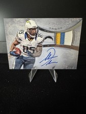 2013 Topps Five Star Signatures Patch Antonio Gates #FSSP-AG /75 (AU,MEM)