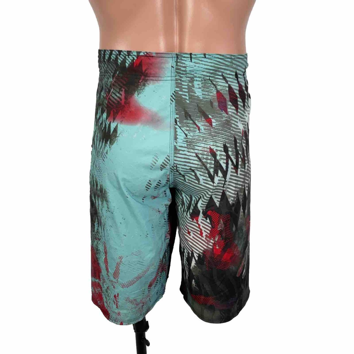 Oakley Board Shorts Men's 36 Vintage Y2K X-Long Frogyle Blue Red