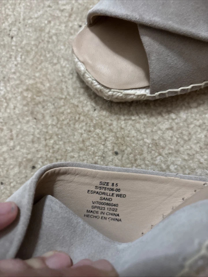 Banana Republic, cuña Aspire, sandalia, color, arena, talla 9 Foto 4 de 4