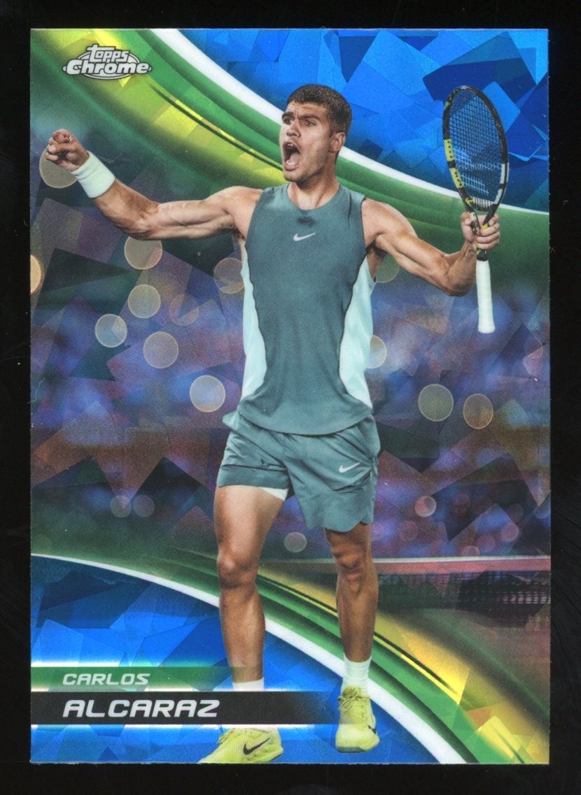 2025 Topps Chrome Tennis Carlos Alcaraz Sapphire Refractor #1 c