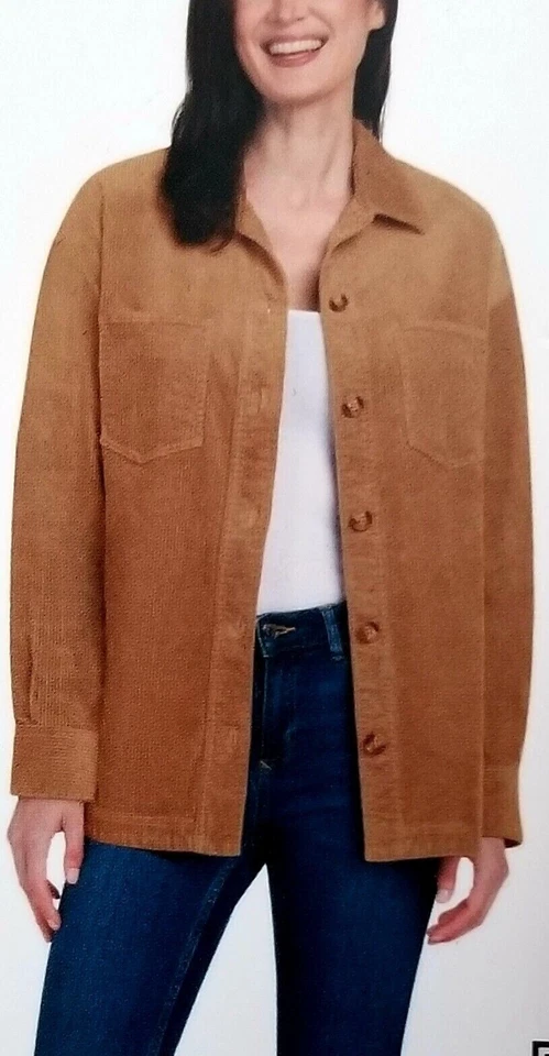Matty M Women's Corduroy Shirt Jacket VARIATION - Image 2 of 4
