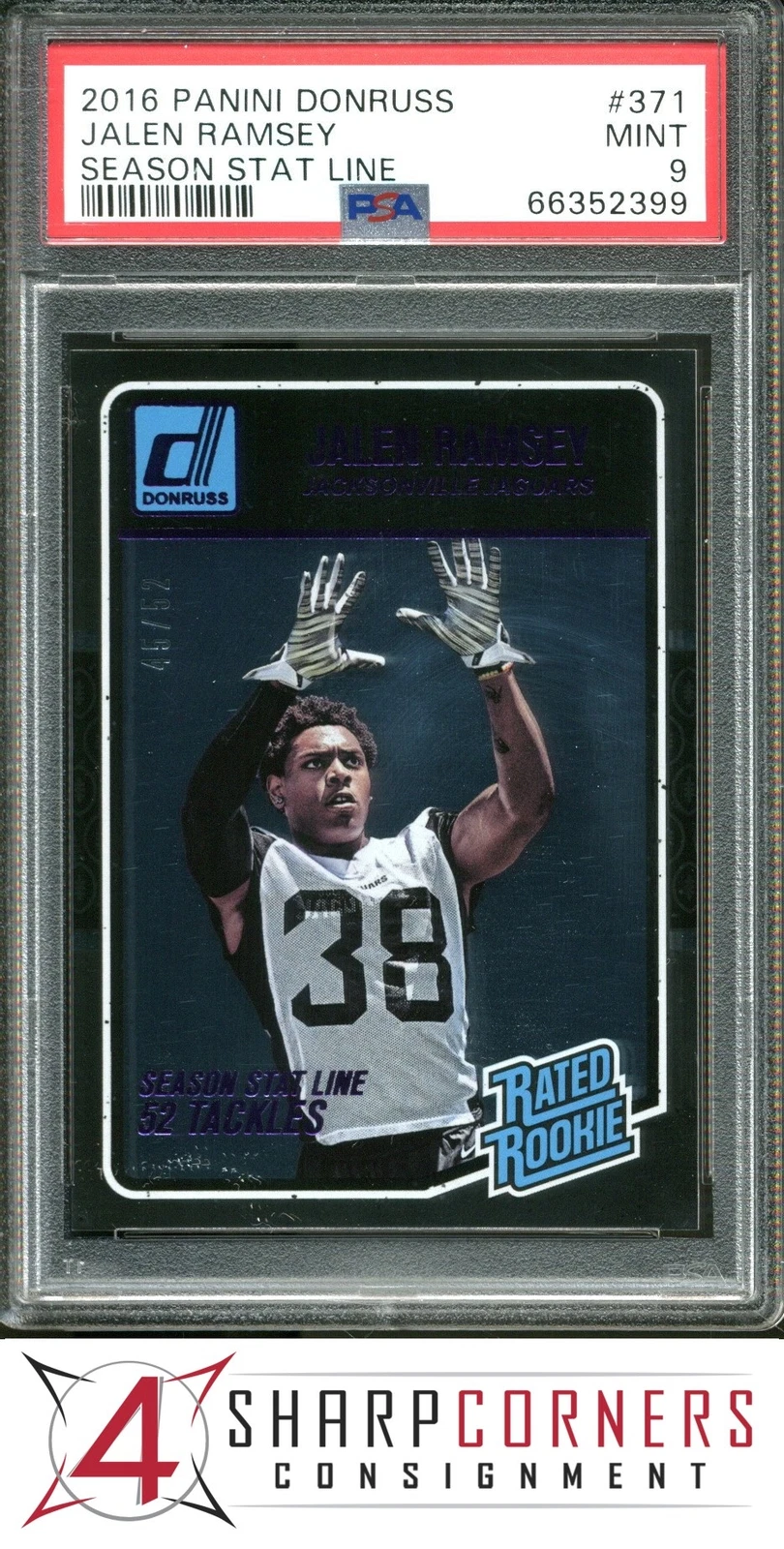 Jalen Ramsey Panini Donruss #371 Season Stat Line