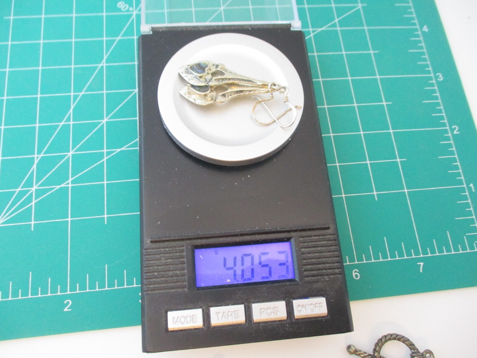 Beautiful Sterling Dangle Drop Shell Earrings    … - image 8