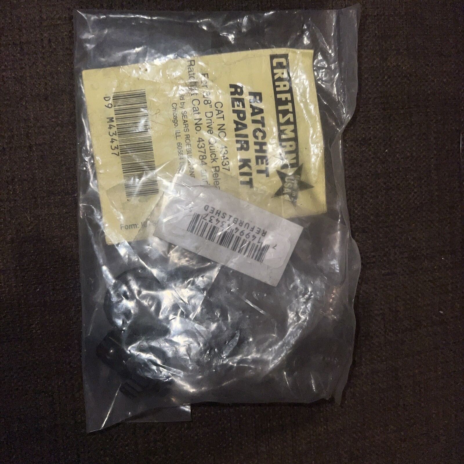 New Craftsman 43437 Quick Release Ratchet Repair Kit 3/8" 43784 43785