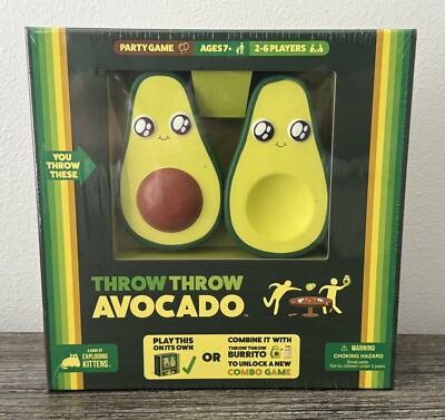 Throw Throw Avocado by Exploding Kittens Dodgeball Card Game Party Fun