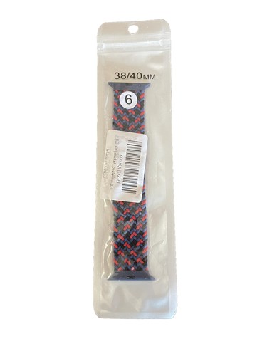 Apple Braided Solo Loop for Watch Series 6, Blue/pink , 42/44/45/49 mm - Picture 6 of 6