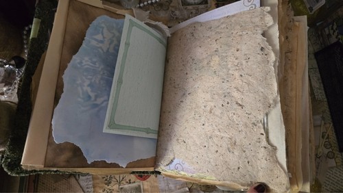 HANDMADE Hidden Grove Cottage BIG Junk Journal Grimoire Diary Cosplay LARPing - Picture 4 of 23