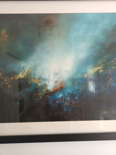 Framed Print The Surge Clara Gilmore A1 Blue Gold Sea Home Decor Modern Contempo - Picture 6 of 8