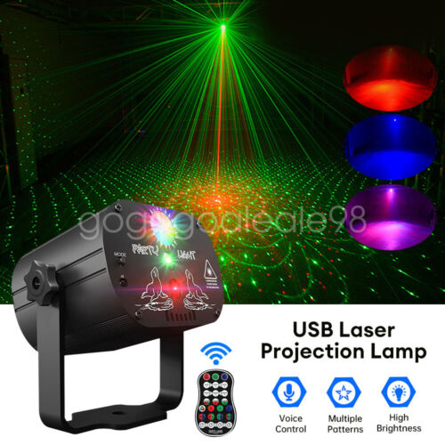 60-Mode DJ Disco Party Stage Lighting Laser Projector LED RGB KTV Event Light - Picture 2 of 16