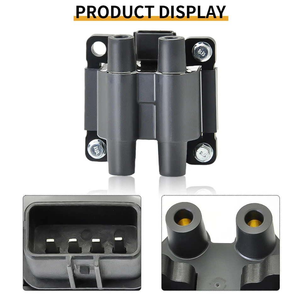 OEM Ignition Coil & 4X Iridium Spark Plugs & Wires for Subaru Impreza 2.5L UF538 - Image 4 of 4