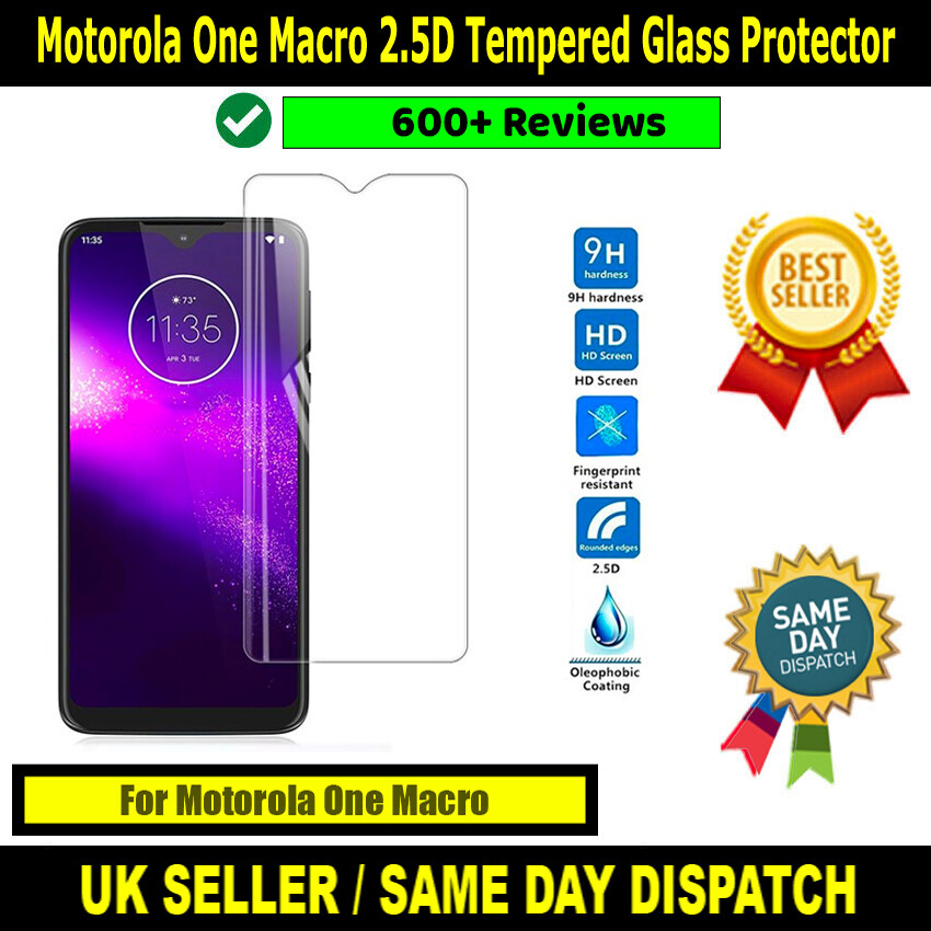 Motorola One Macro Pags0005in 2 5d Tempered Glass Screen Protector Top Grade Ebay