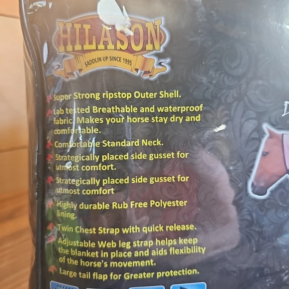 Nuevo Hilason 1200D Impermeable Participación Miniatura Caballo Alfombras Invierno Manta Negro Foto 3 de 4