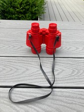 VTG NAVIR SUPER 40 RED NON PRISMATIC CHILDRENS EDUCATIONAL X3 BINOCULARS ITALY