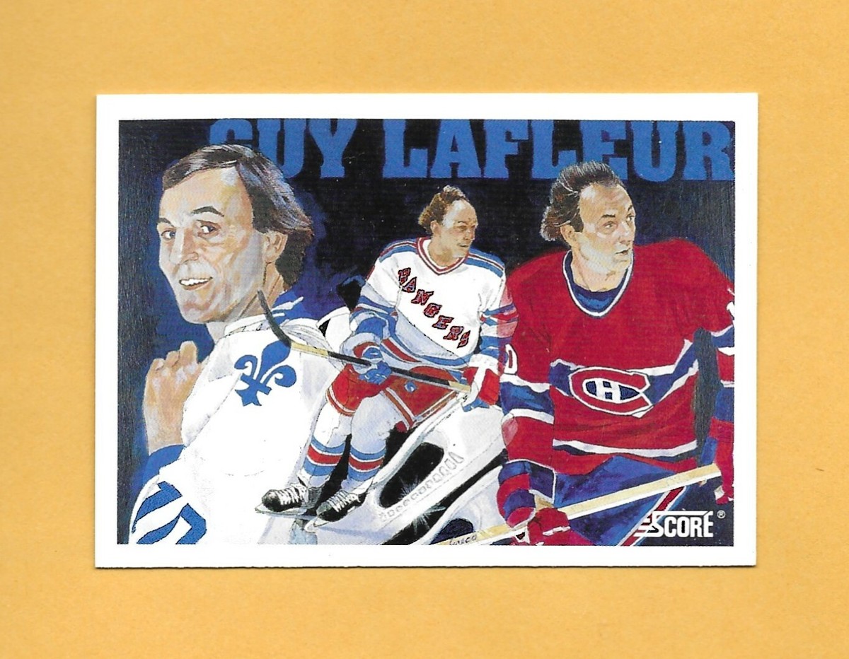 91-92 Score GUY LAFLEUR HALL OF FAME TRIBUTE Card # 293 GUY