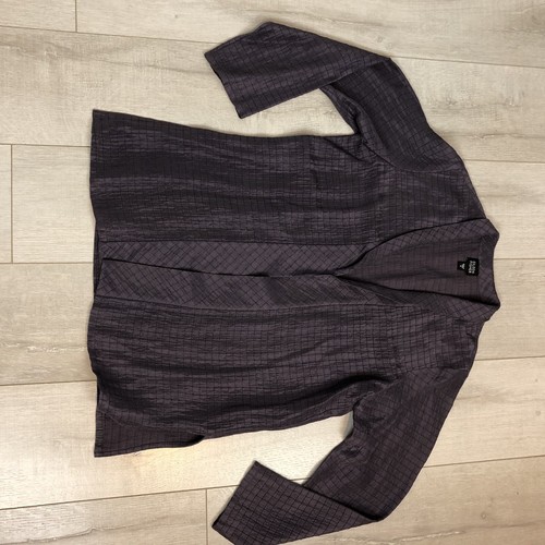 Chaqueta Cárdigan Eileen Fisher Púrpura Frente Abierto Lino Seda S Blazer - Imagen 11 de 15