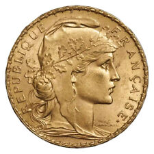 French Gold 20 Francs Rooster Coin Avg Circ - Random Year - eBay