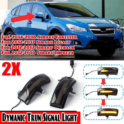 Lente ahumada flash secuencial LED espejo lateral señal de giro para Subaru Forester - Imagen 4 de 9