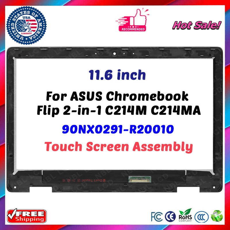 1366X768 for ASUS Chromebook Flip C214MA C214M LCD Touch Screen