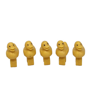 VINTAGE 1989 TYCO QUINTS BATH TIME FOR 5 REPLACEMENT YELLOW RUBBER DUCKS DUCKY