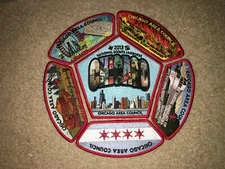 Boy Scout BSA Chicago Area Illinois Train Council 2013 Jamboree JSP Patch Set