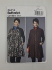 Butterick Sewing Pattern 6254 Womens Coat Dress Size L-XXL Vint 15 Uncut FF