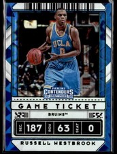 2020 Contenders Draft Picks Russell Westbrook Green Explosion Variation #3