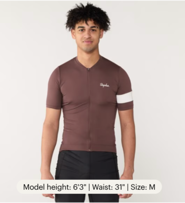 Maillot Rapha Core Homme - Fudge/Blanc - Taille M - NEUF