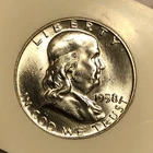 1958-D BU Franklin Half Dollar  Cherrypicked /Uncirculated Bank Rolls Yrs Ago