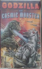 VERY RARE Godzilla Vs Cosmic Monster VHS Tape Clamshell Mechagodzilla