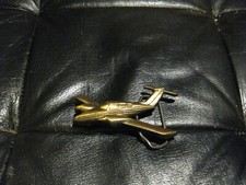 Vintage Solid Brass Cessna   Airplane Belt Buckle from 1970s