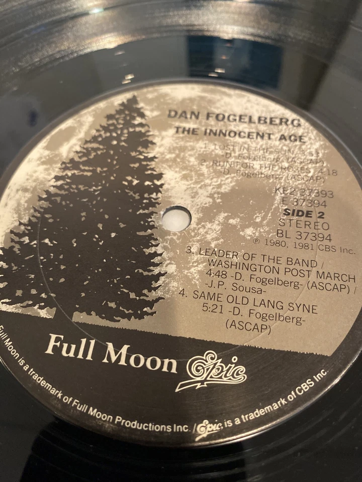 33 Rpm Double Vinyl Record Dan Fogelberg The Innocent Age 1981 CBS - Image 4 of 4