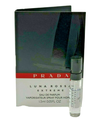 PRADA Luna Rossa EXTREME for Men Sample Vial on card 1.5 ml *Discontinued Scent