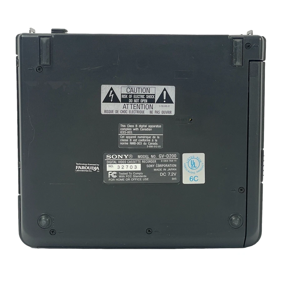 Reproductor de casete de video digital Sony GV-D200 8 mm Hi8 digital 8 GVD200 EXC Foto 4 de 4