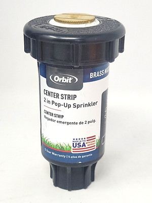 Orbit 2'' Pop-Up with Nozzle, 5 x 30 ft, Twin Brass Spray Nozzle, Plastic