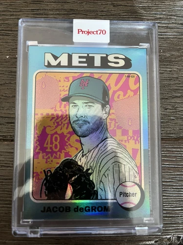 Jacob DeGrom New York Mets 2021 Topps Project 70 888 Morning Breath Foil - 07/70