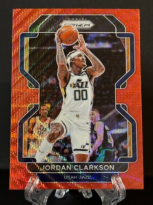 2021-22 Jordan Clarkson Panini Prizm Ruby Wave Parallel Jazz