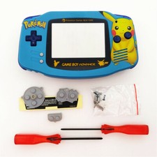 Limited Cute Pokemen Shell Case Housing for Game Boy Advance GBA - Light Blue