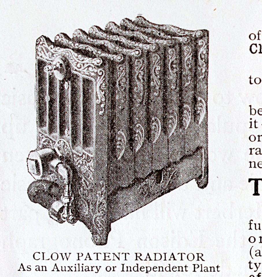 1909 Antique CLOW Fancy RADIATORS Home Heating w/o Coal Vtg PRINT AD | eBay