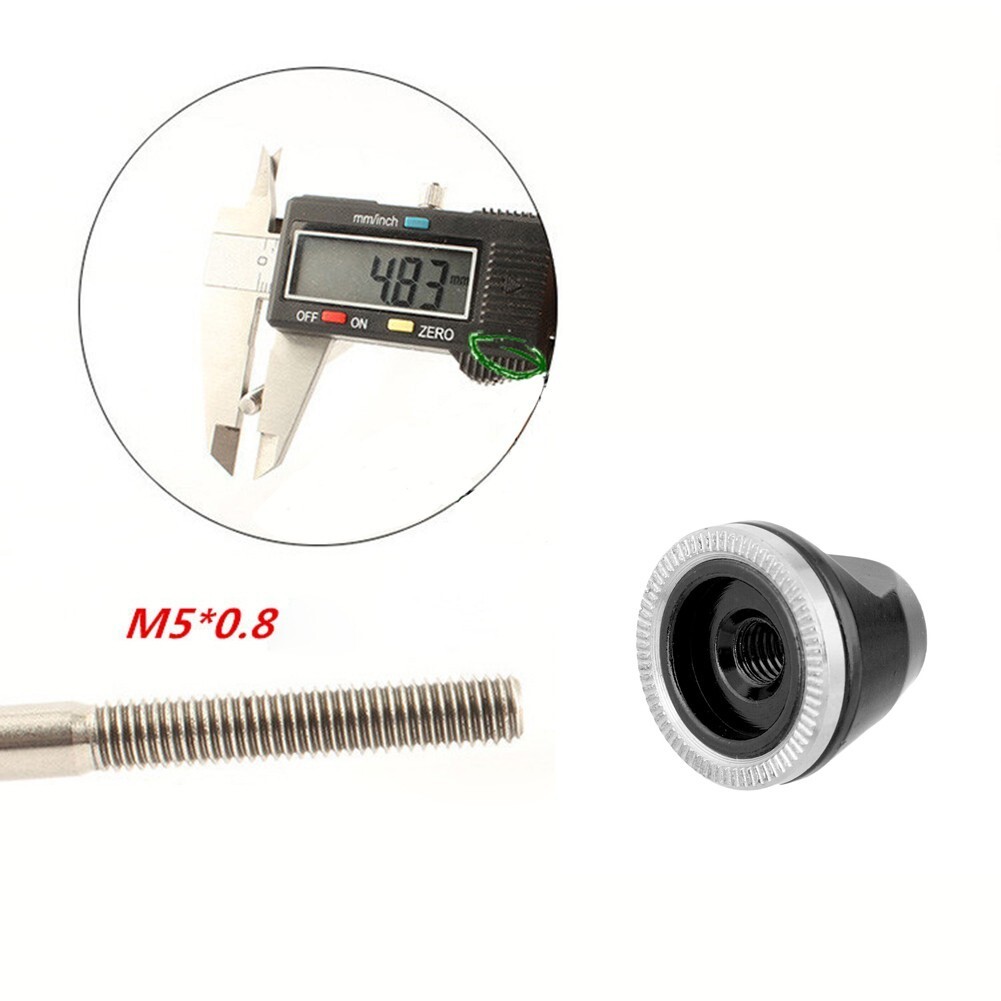 4*quick Release Bike Wheel Skewer Spring & 2x M5 Nut Screw Nut Axle