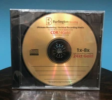 Burlington Recording Ultimate 24KT Gold Mastering/ Archival 1-8X Certified CD-R