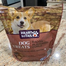 Dog Treats with Real Bacon Chews, 25 oz /708 G Pouch HEART TO TAIL