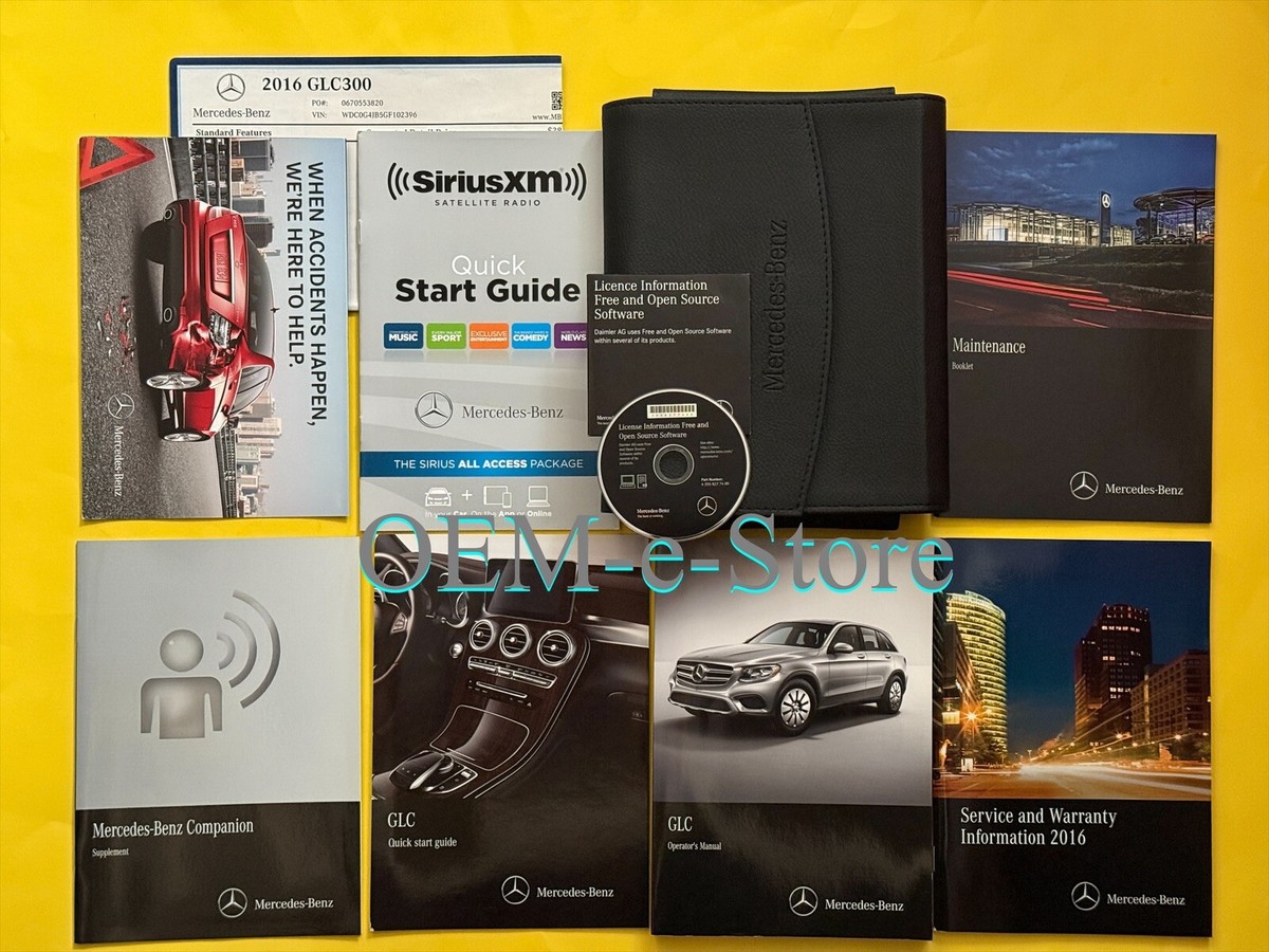 2016 Mercedes GLC-Class 300 GLC300 Owners Manual +Voice Control