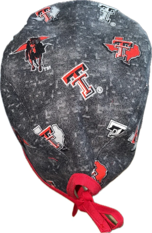 NCAA Texas Tech Red Raiders RARO Ligero Franela Sombrero Exfoliante Gorra Quimioterapia Foto 4 de 4