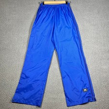 Helly Hansen Rain Pants Womens XS Blue Full Side Zip Nylon Outdoor Vintage HH