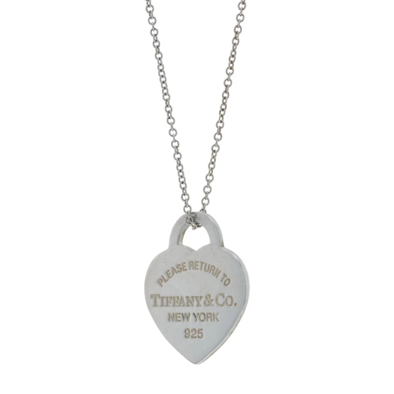 Collar Tiffany & Co. Return to Tiffany Esmalte Corazón Esterlina 925 Amor Ajuste Foto 2 de 4