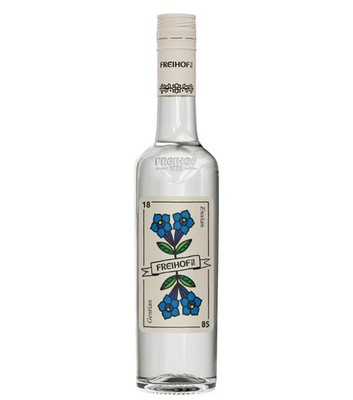 Freihof 1885 Enzian Schnaps / 37,5 % vol / 0,5 Liter-Flasche